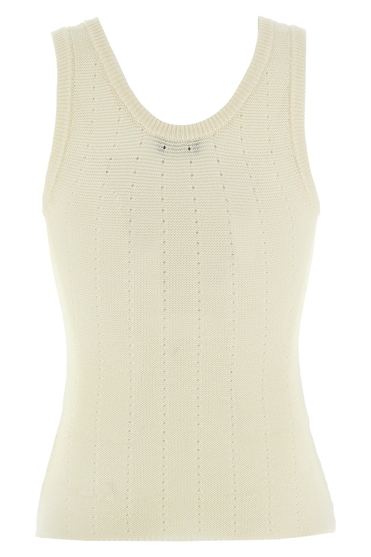 silk blend knit top