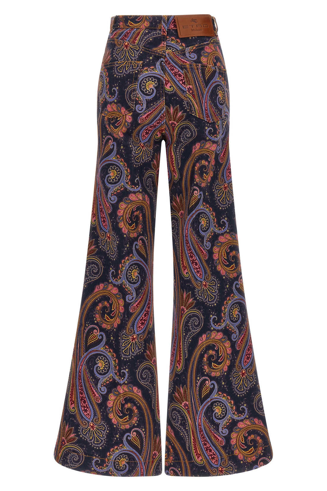 ETRO 24 the flared jeans etro redefine the classic silhouette through a structured cotto