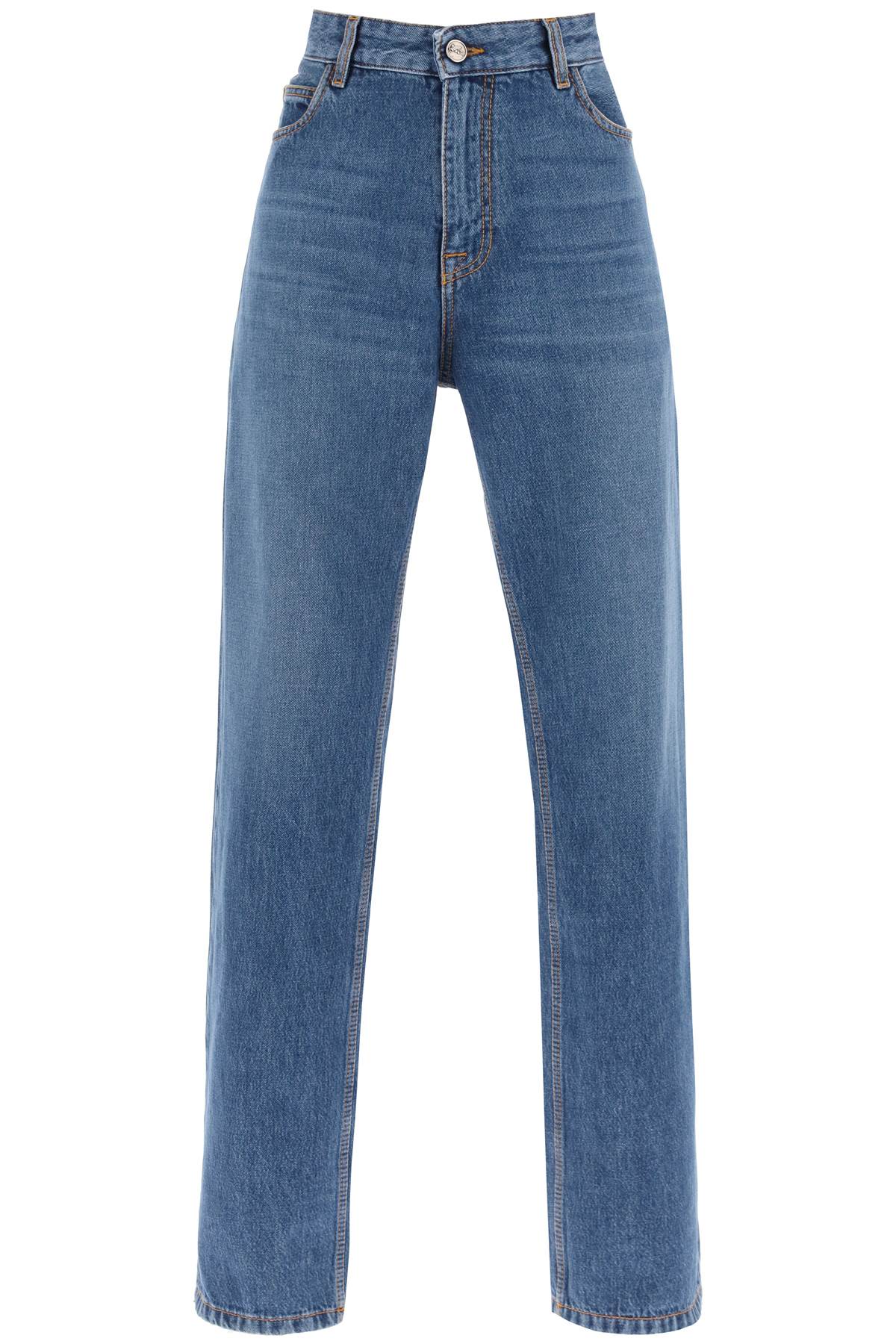 low-waisted baggy jeans