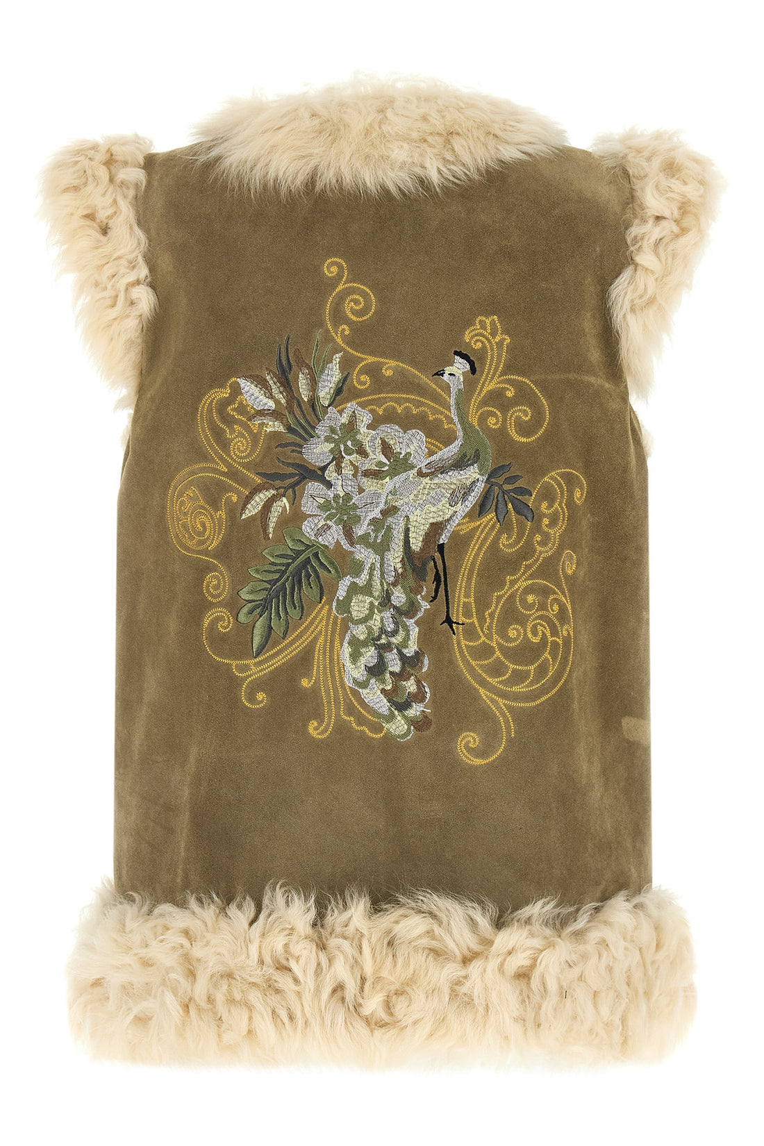 ETRO 40 the etro vest in fine shearling stands out for its sartorial construction that e