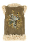 the etro vest in fine shearling stands out for its sartorial construction that e