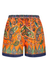 all-over floral paisley print ramie shorts