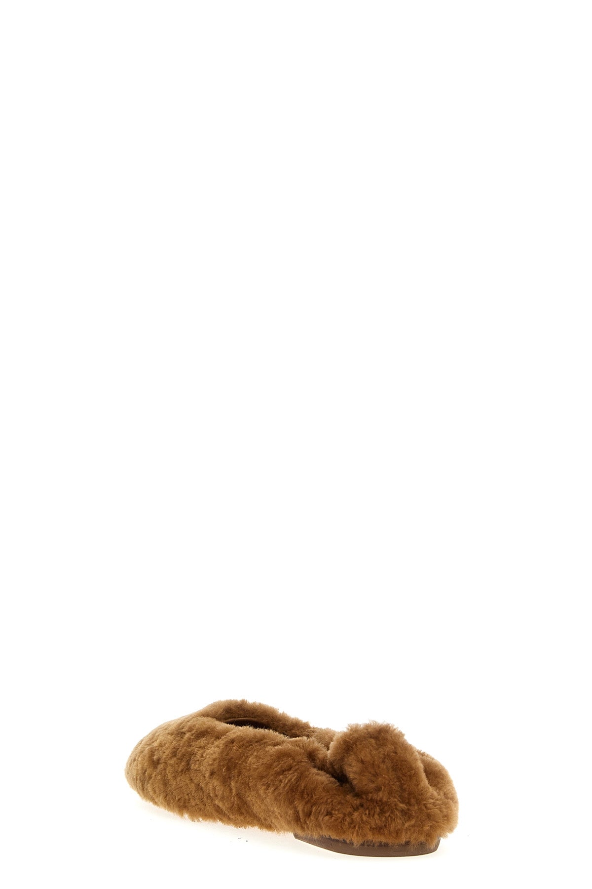 fur ballet flat