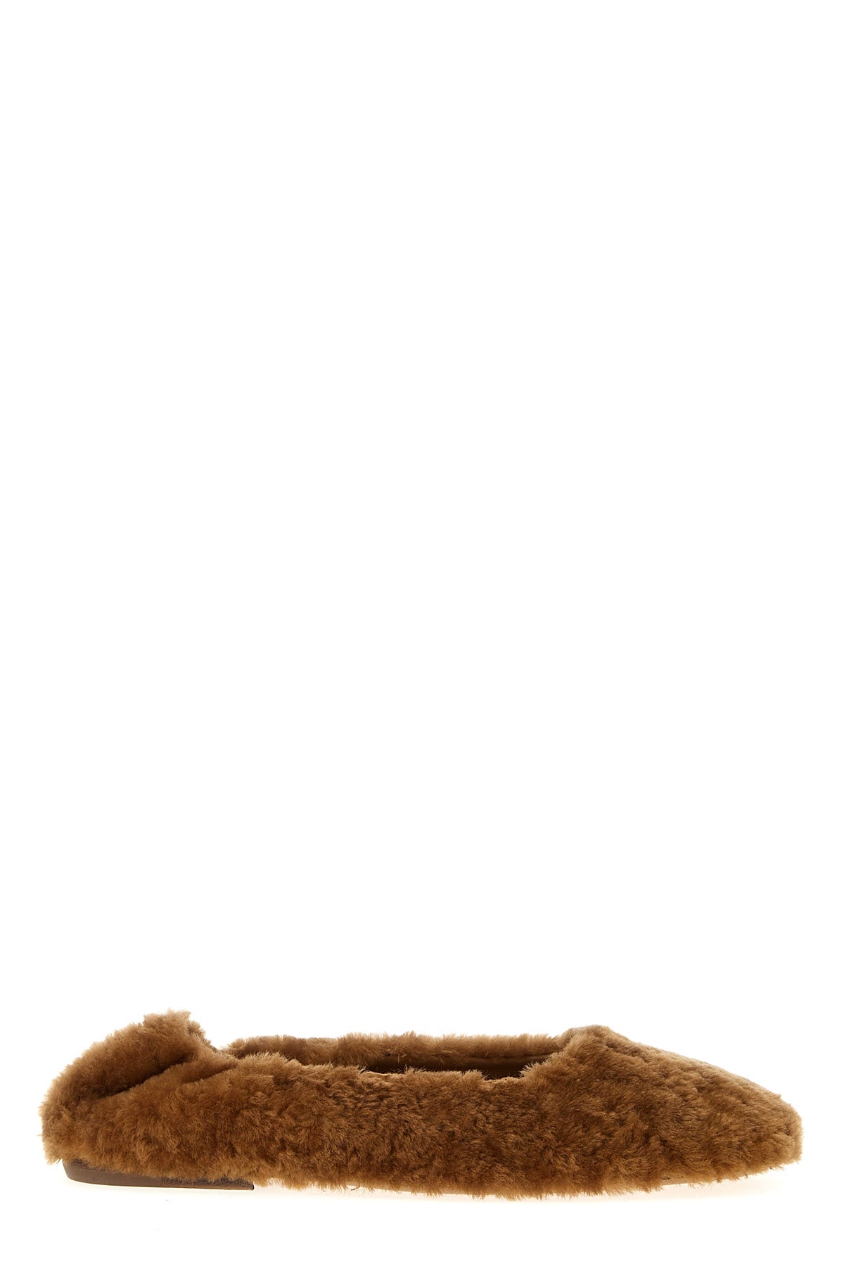 fur ballet flat