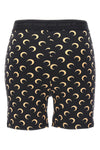 moon printed stretch fabric cyclist