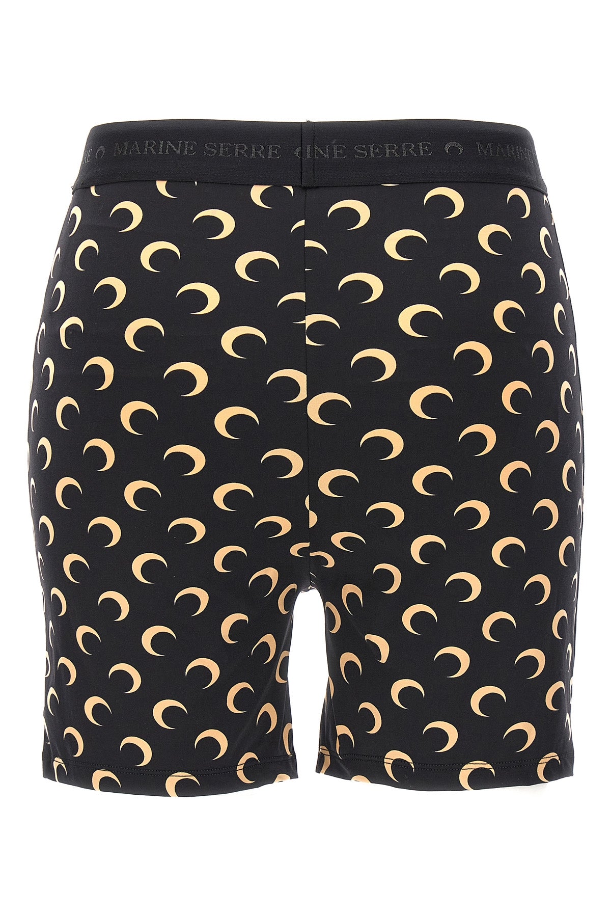 moon printed stretch fabric cyclist