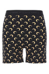 moon printed stretch fabric cyclist