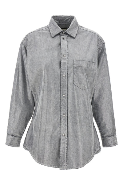 anne cotton denim shirt
