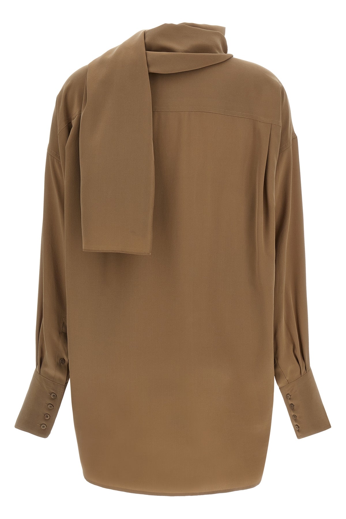 classic collar georgia silk shirt