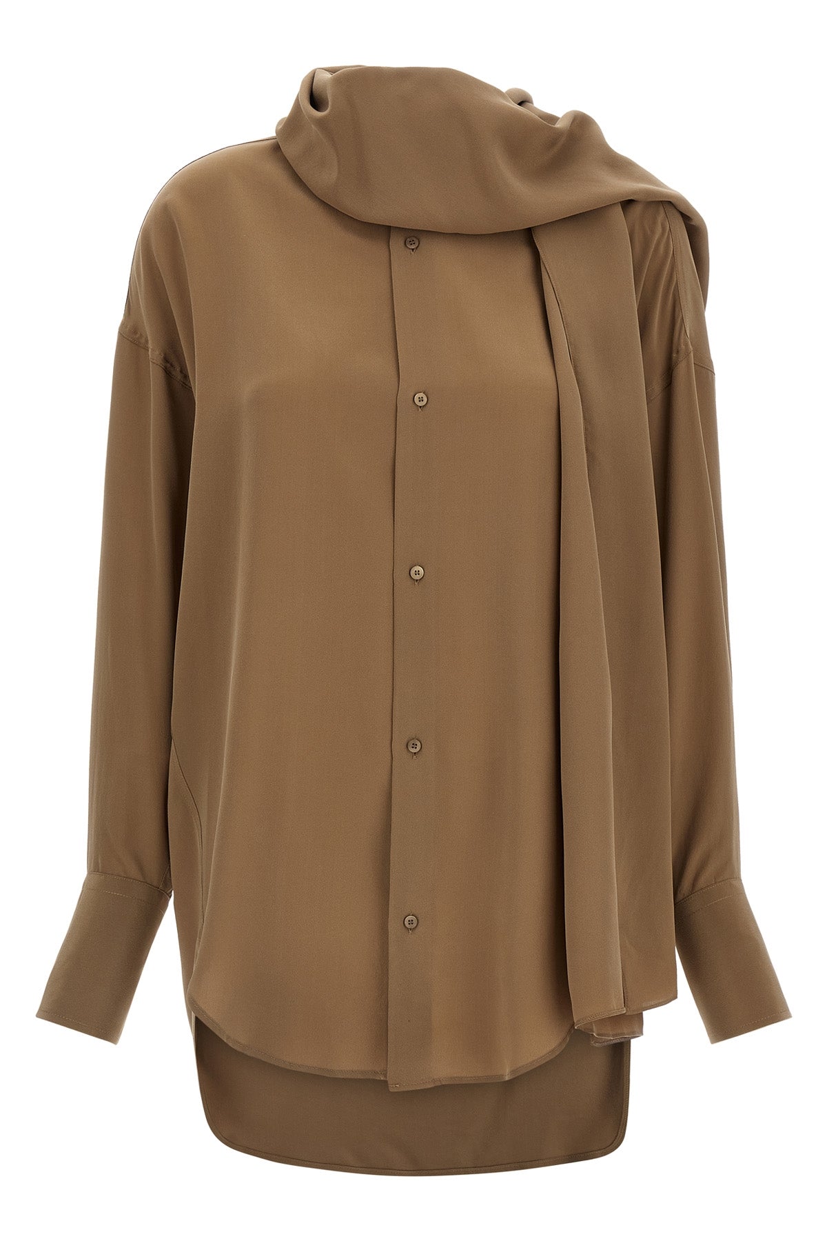 classic collar georgia silk shirt