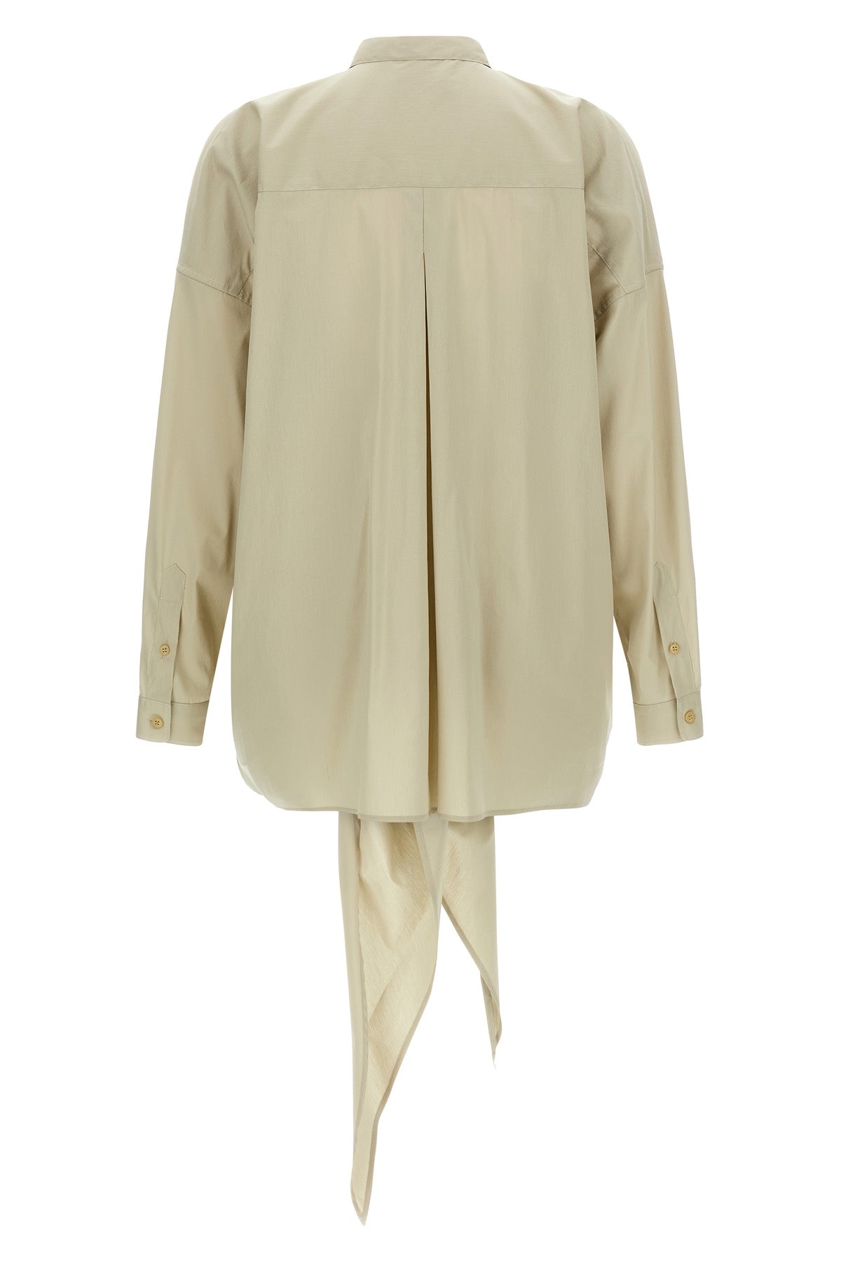 romy shirt to tie at the waist in light cotton poplin
