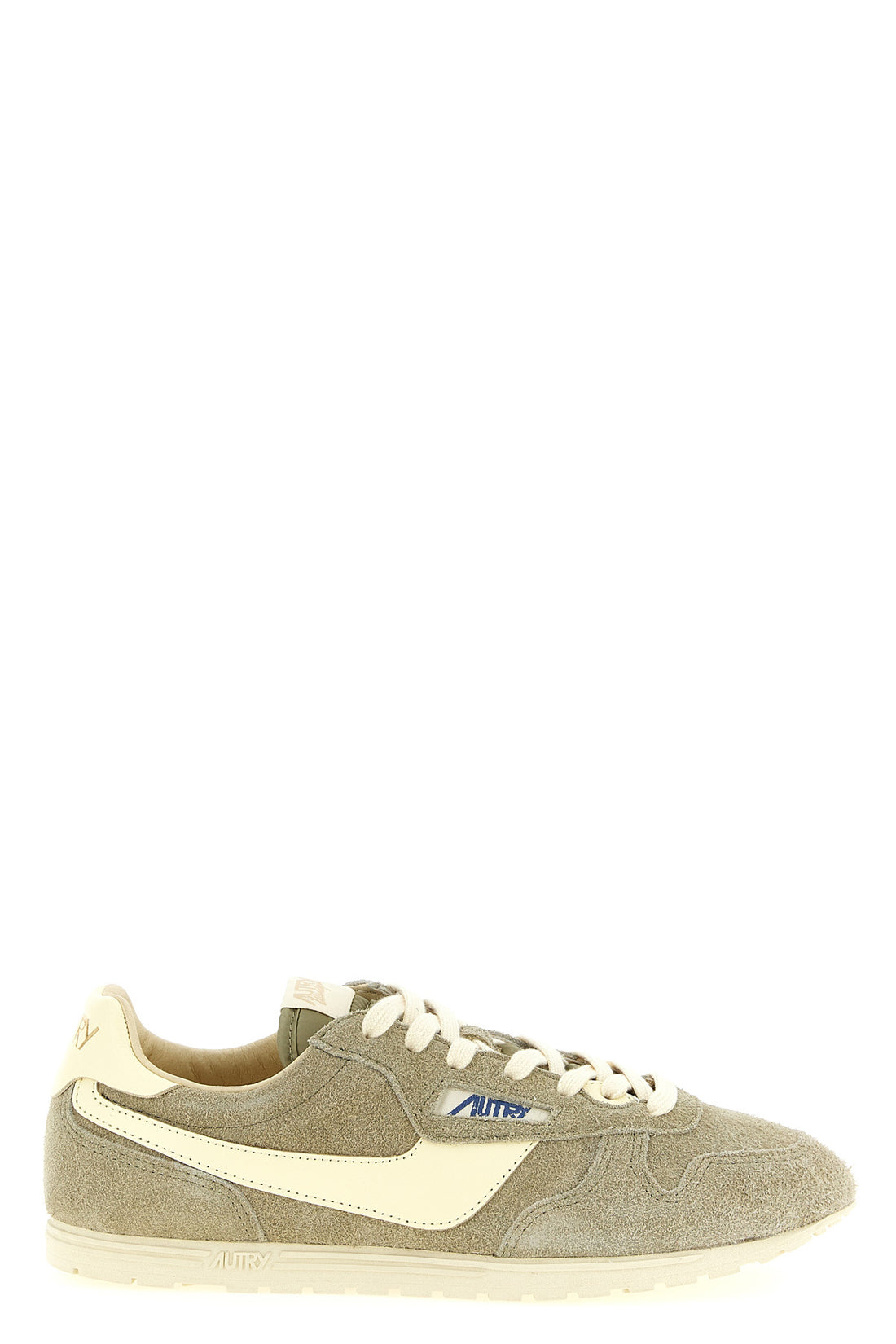 AUTRY 40 windspin used-effect shaved suede sneakers