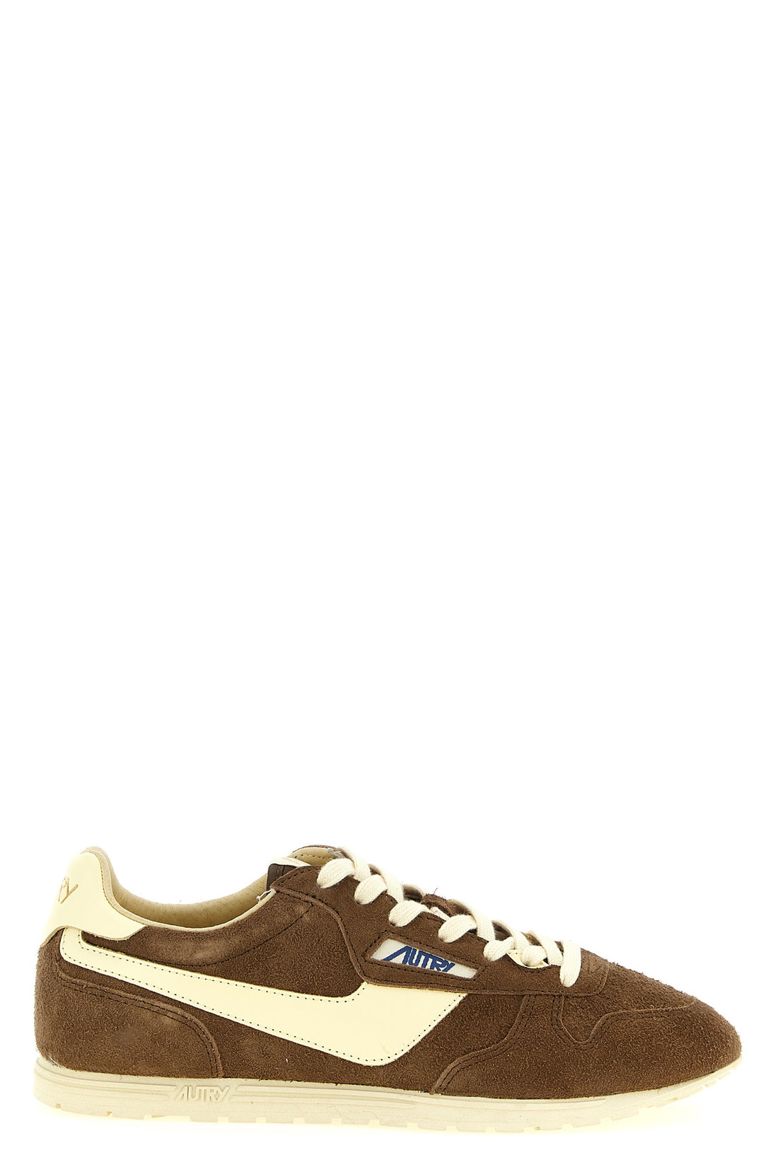 AUTRY 43 windspin used-effect shaved suede sneakers