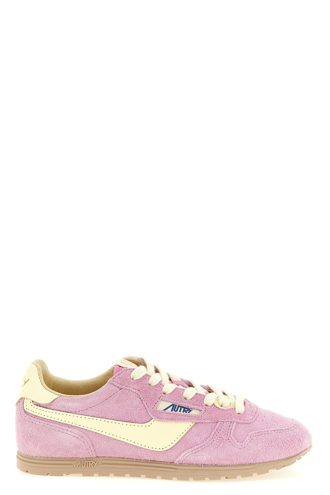 AUTRY 36 windspin used-effect shaved suede sneakers