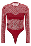 semi-transparent mesh bodysuit