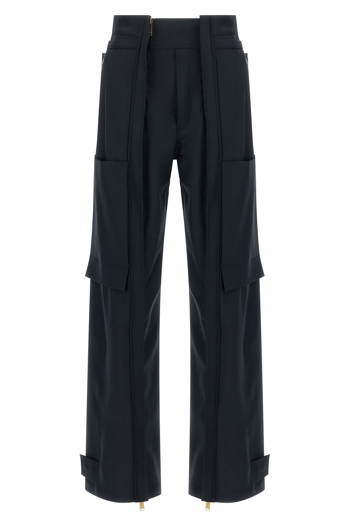 adrianadarkpark cargo pants redefine utilitarian volumes through rigorous sarto