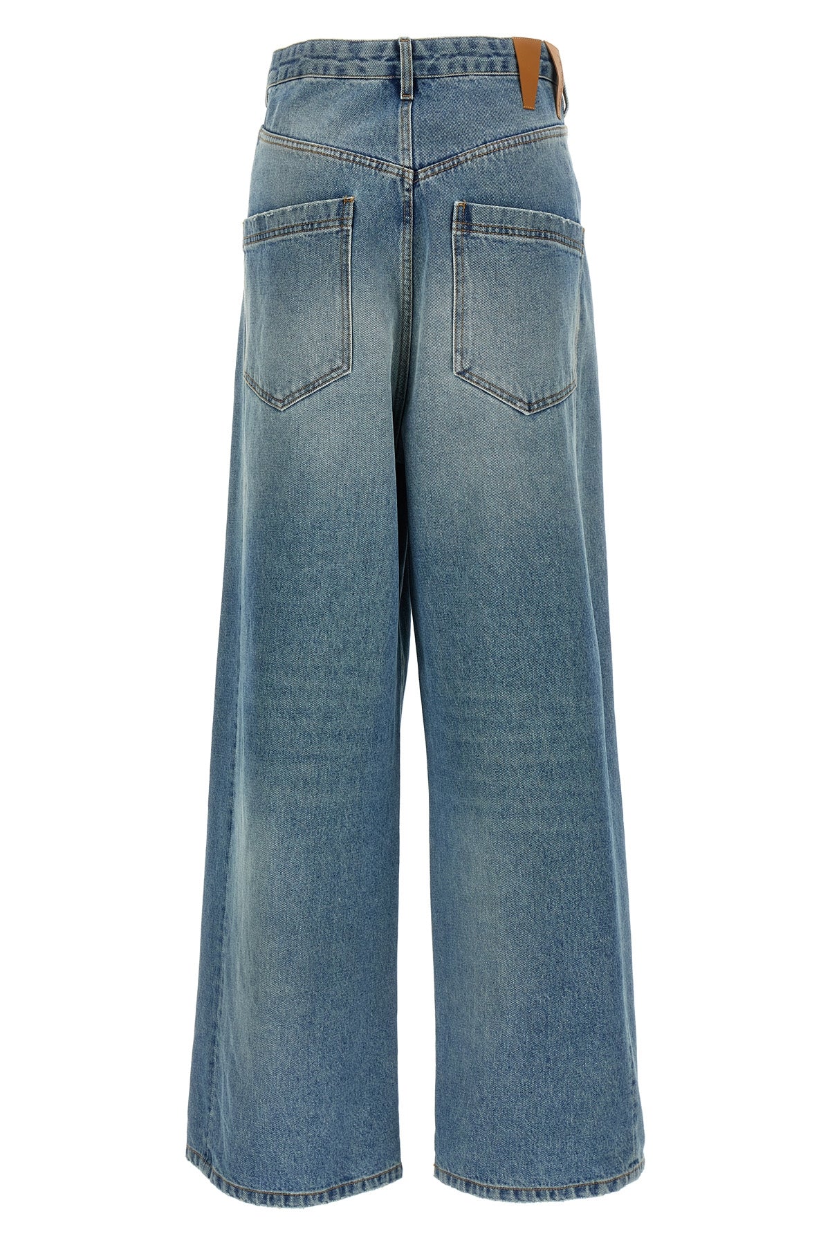 ines stonewashed cotton denim jeans