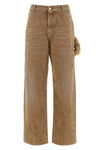 lisa carpenter jeans in flocked cotton denim