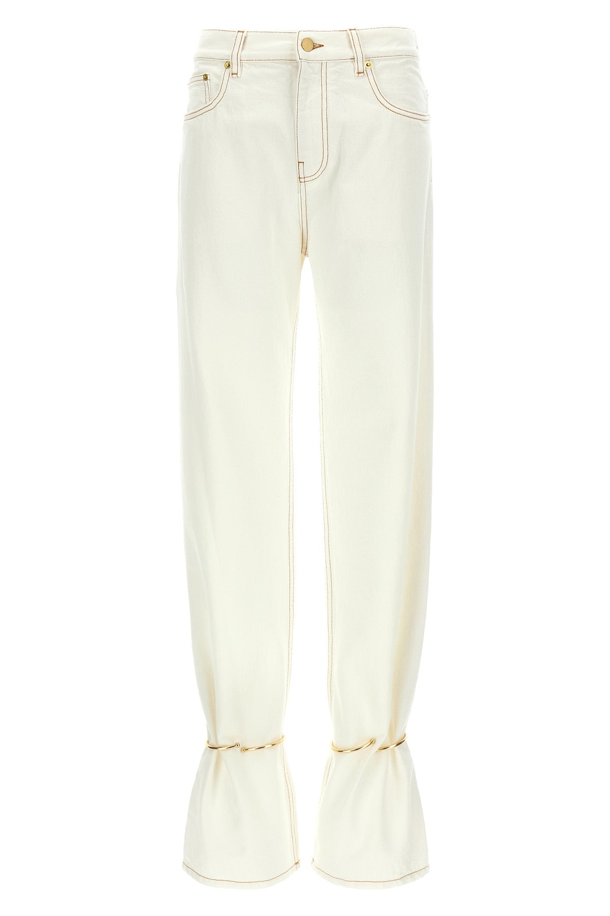 marion jeans in garment-dyed cotton denim