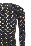 moon printed jersey t-shirt in stretch fabric