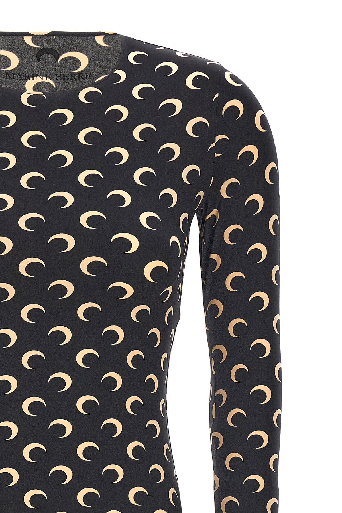 moon printed jersey t-shirt in stretch fabric