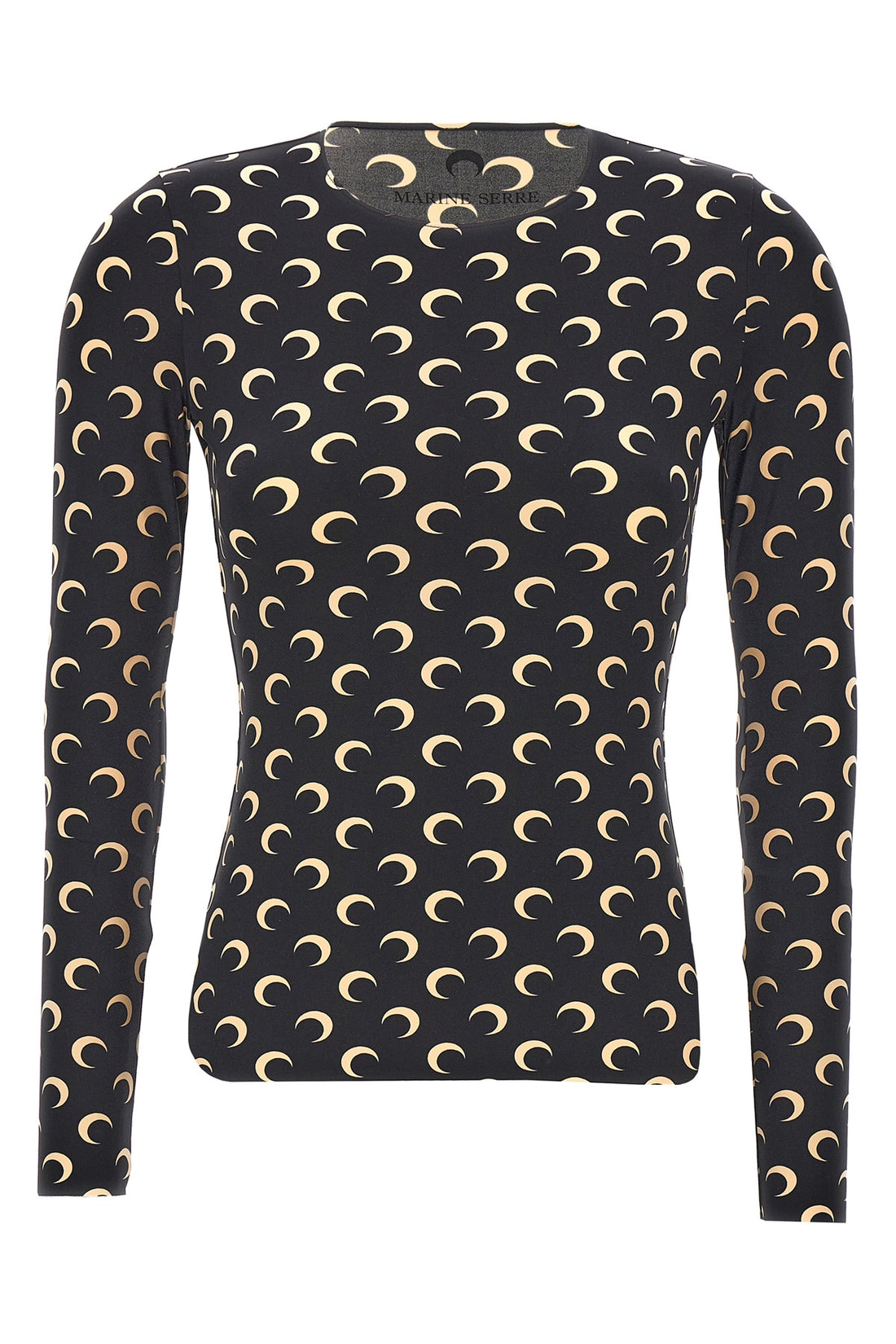 MARINE SERRE L moon printed jersey t-shirt in stretch fabric