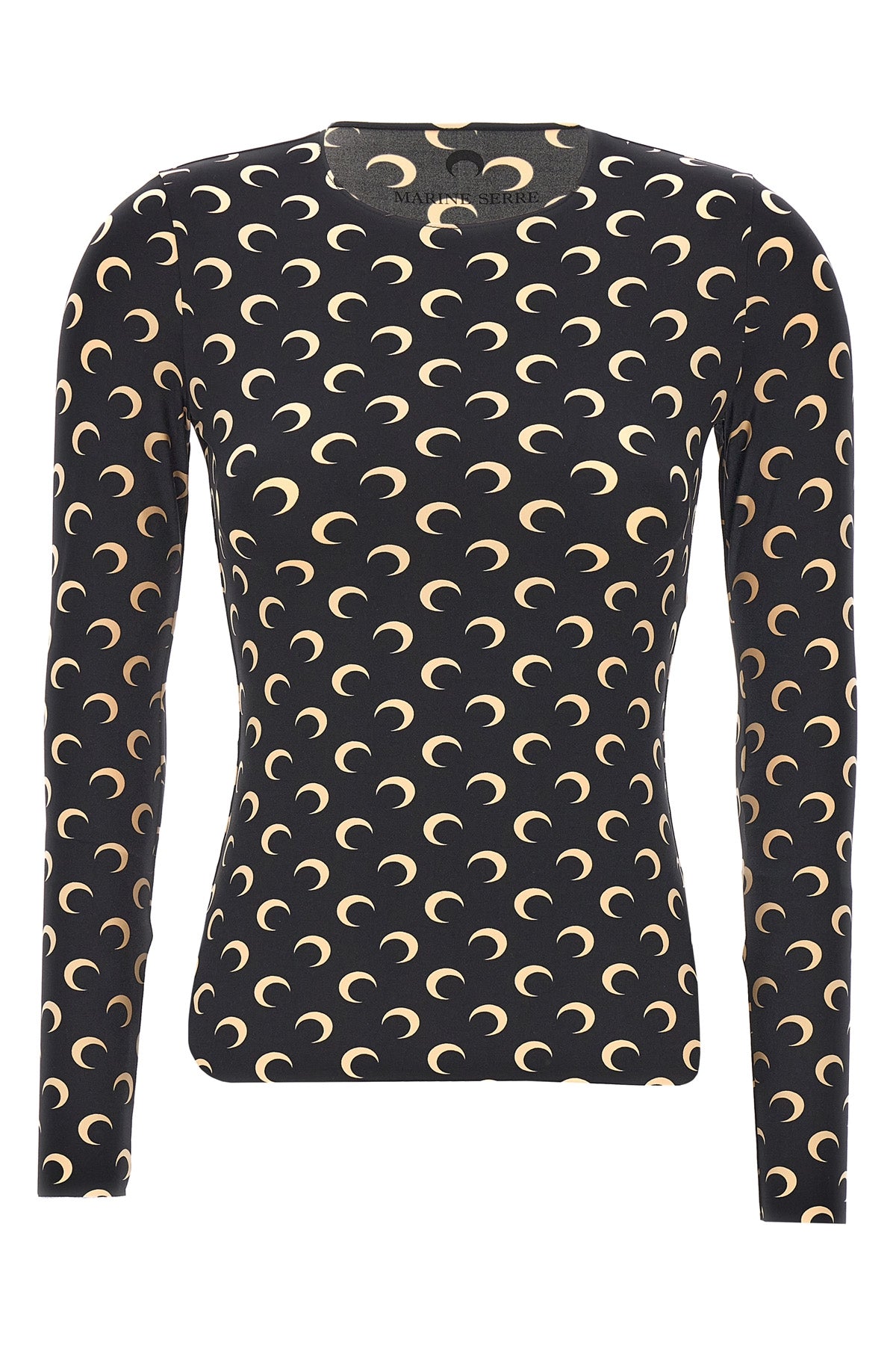moon printed jersey t-shirt in stretch fabric