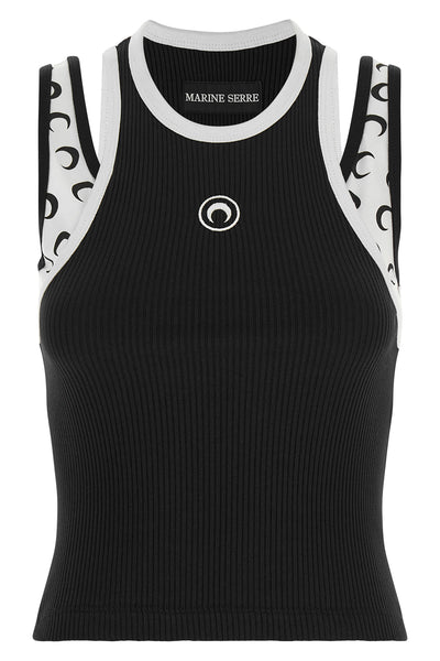 the tank top of marine serres moon logo jersey line redefines everyday aesthe