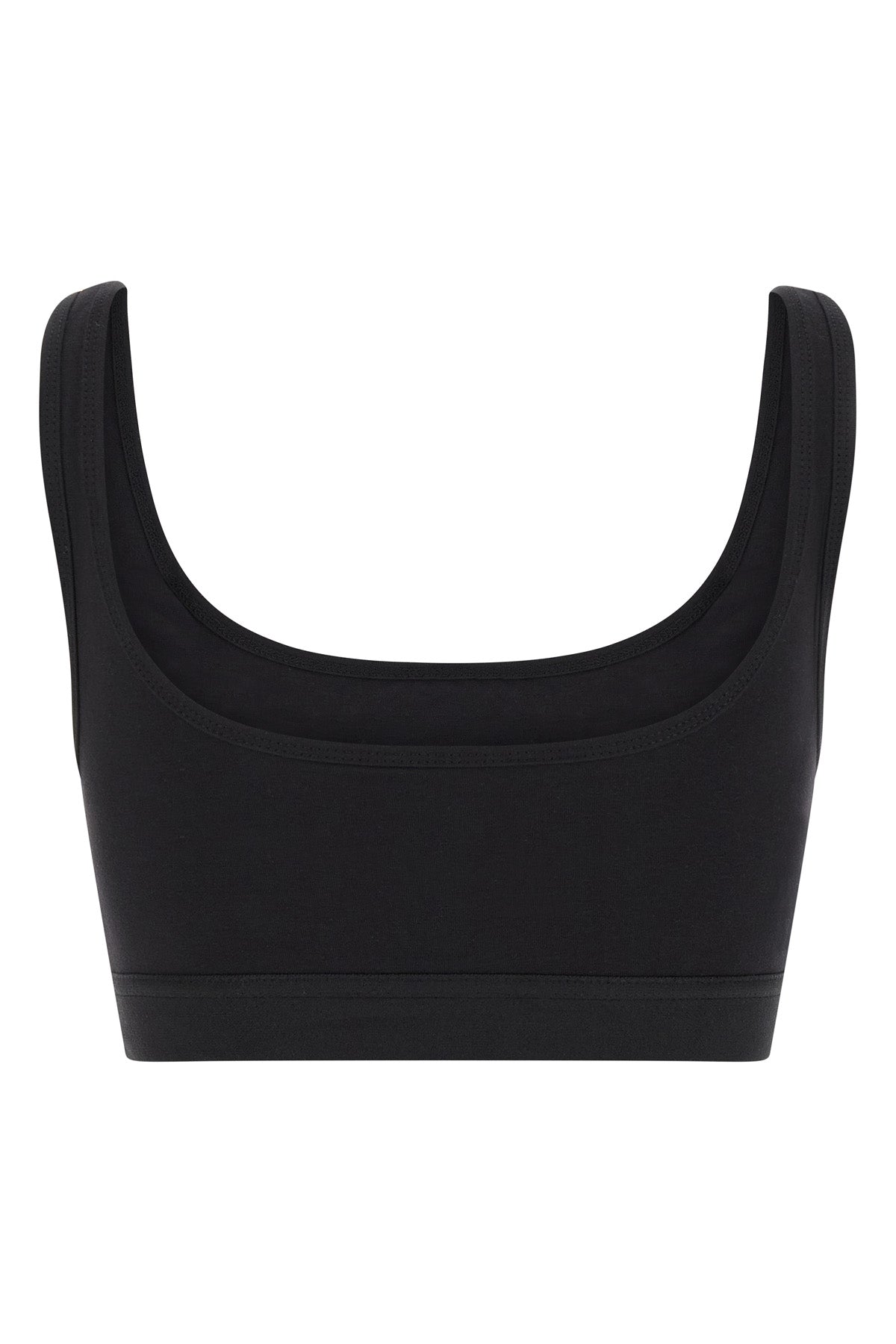 moon logo stretched jersey sport stretch cotton sporty top