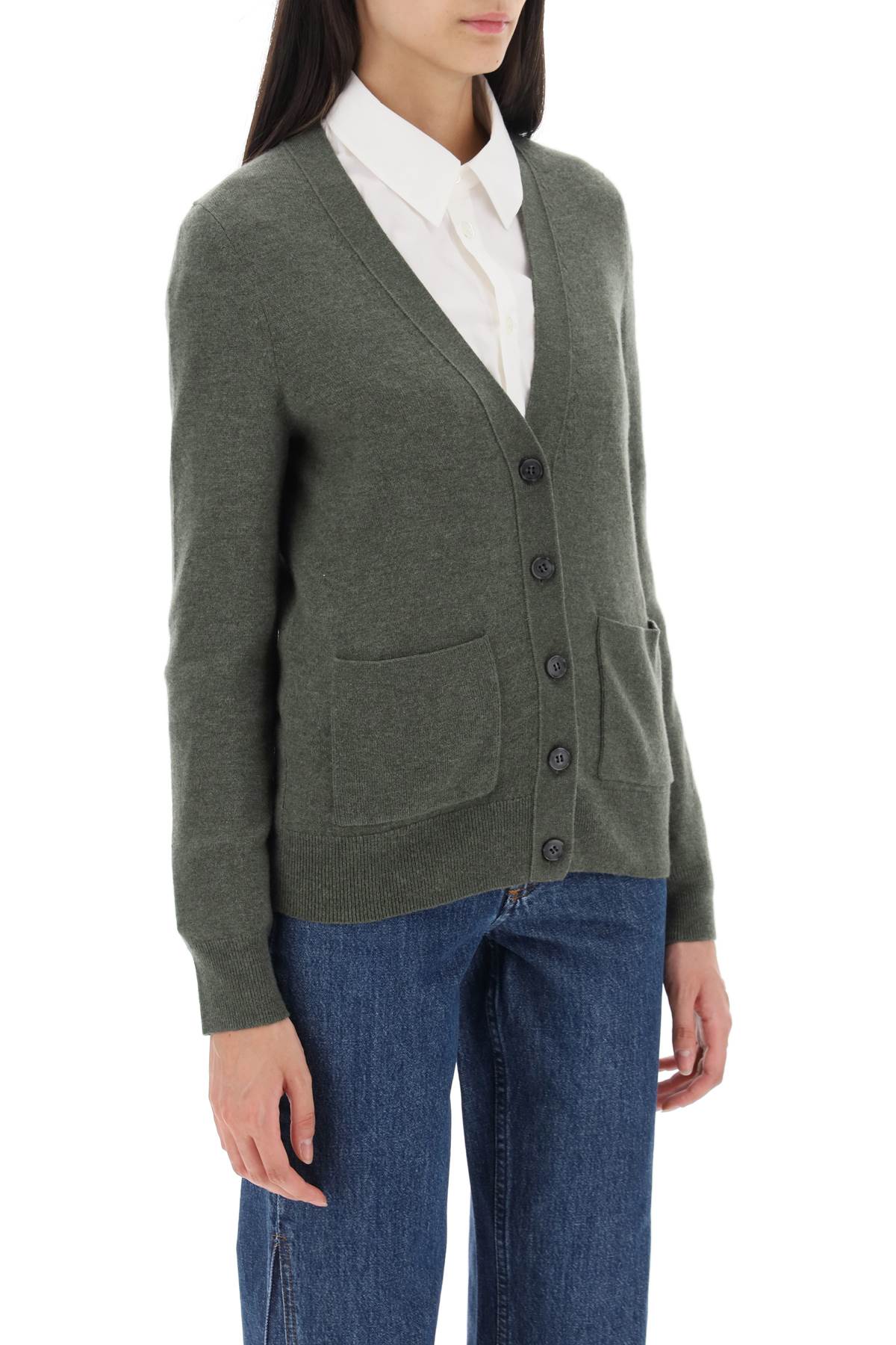 'louisa' cardigan in virgin wool