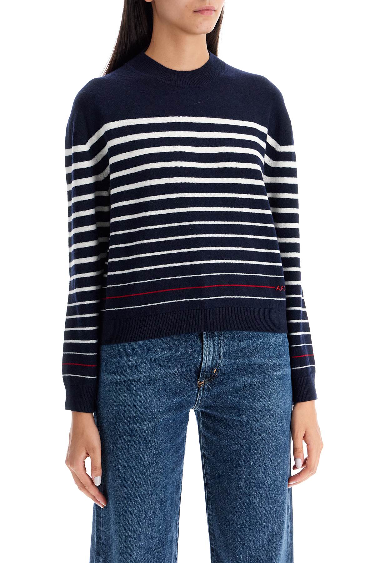 "striped wool billie pullover