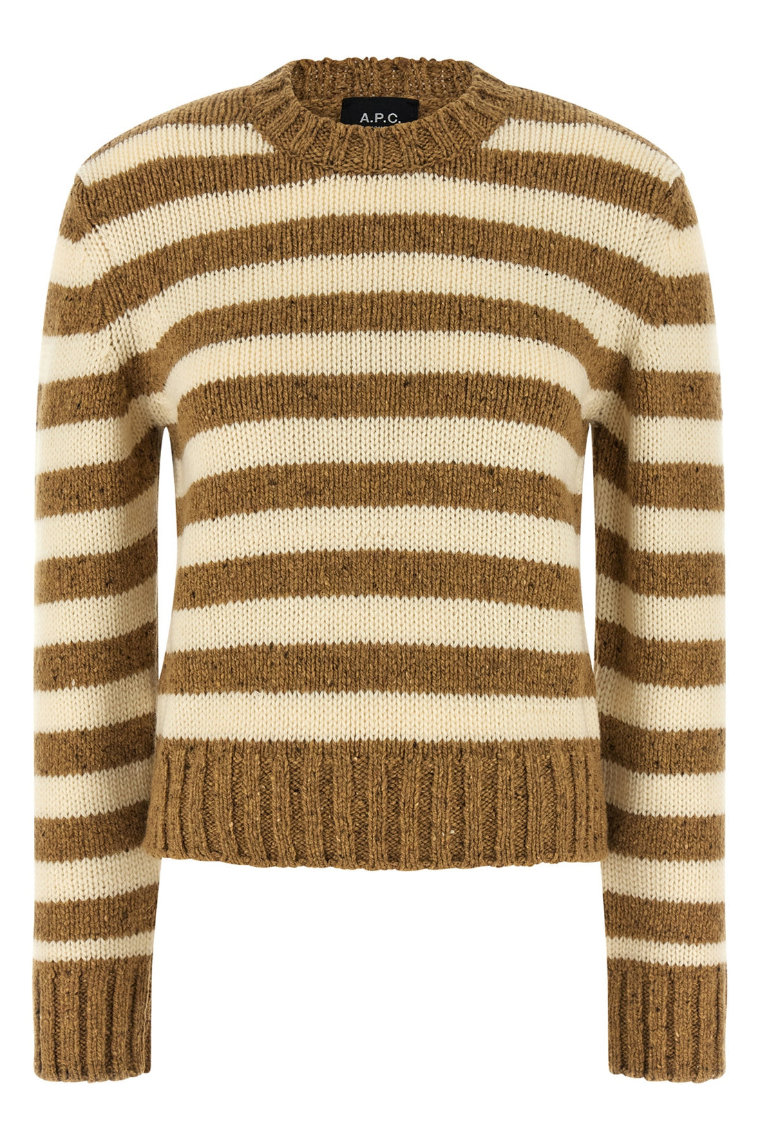 A.P.C. L knitted striped virgin wool sweater