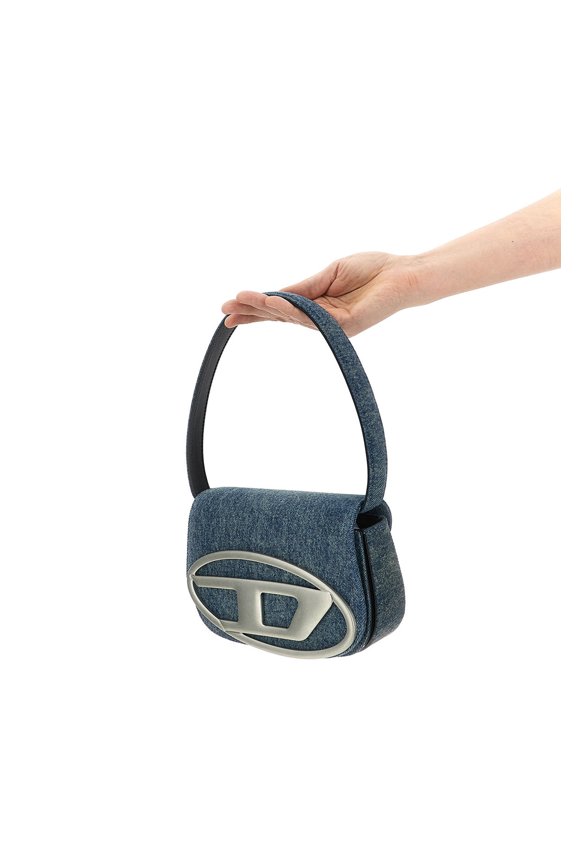 DIESEL OS 1dr shoulder bag in solarized denim