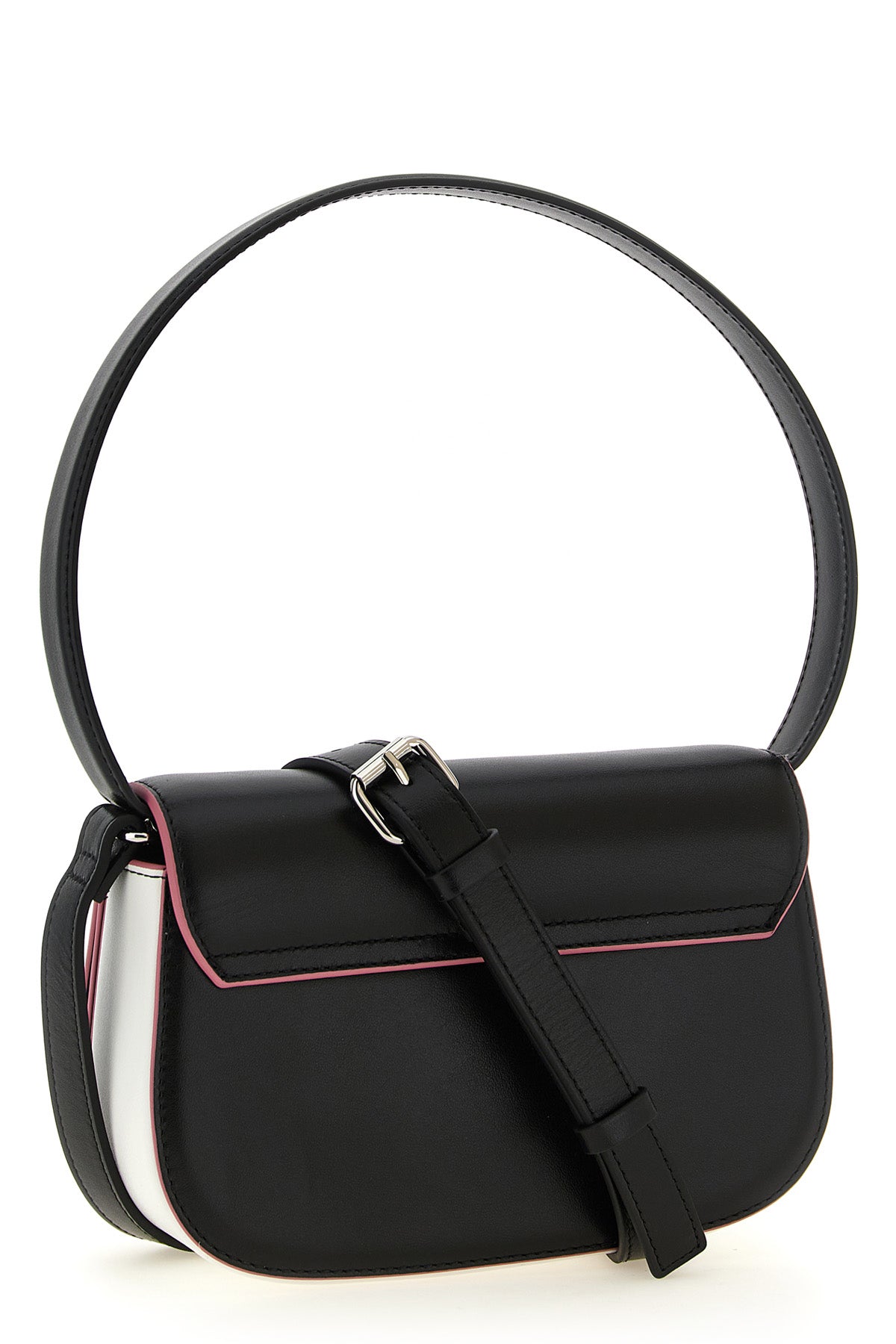 the diesel 1dr shoulder bag is distinguished by a structured model