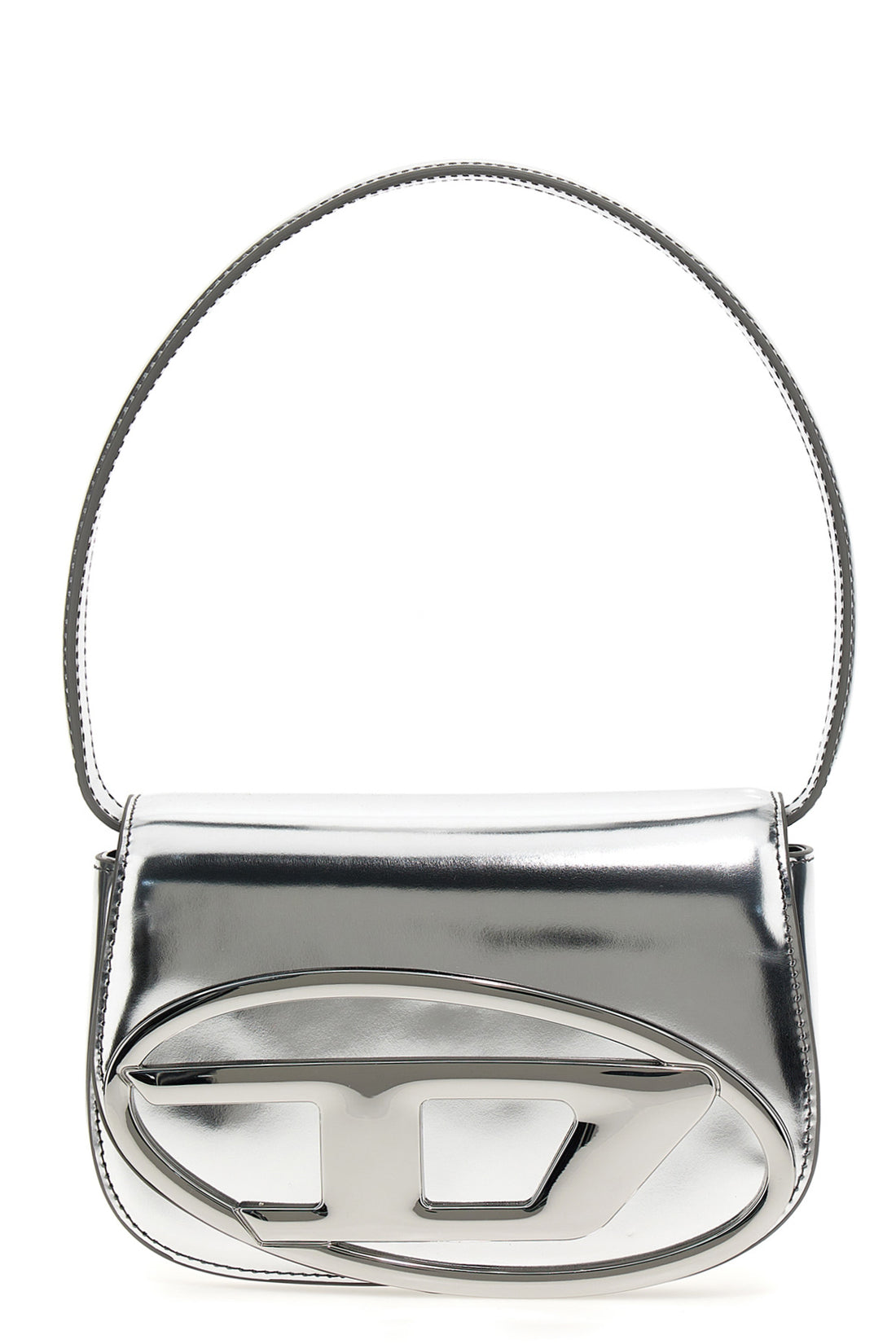 DIESEL OS laminated leather 1dr shoulder bag