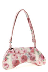 play crossbody shoulder bag in all-over print glossy pu