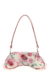 play crossbody shoulder bag in all-over print glossy pu