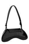 play crossbody shoulder bag in shiny fabric
