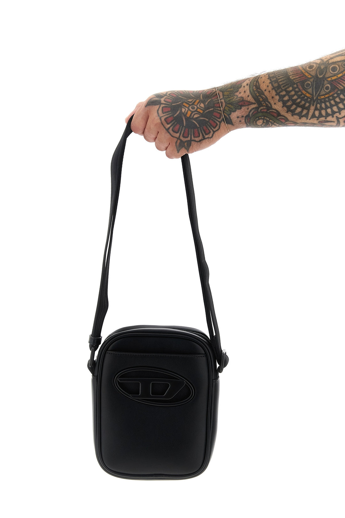 DIESEL OS holi-d leather-effect fabric crossbody bag