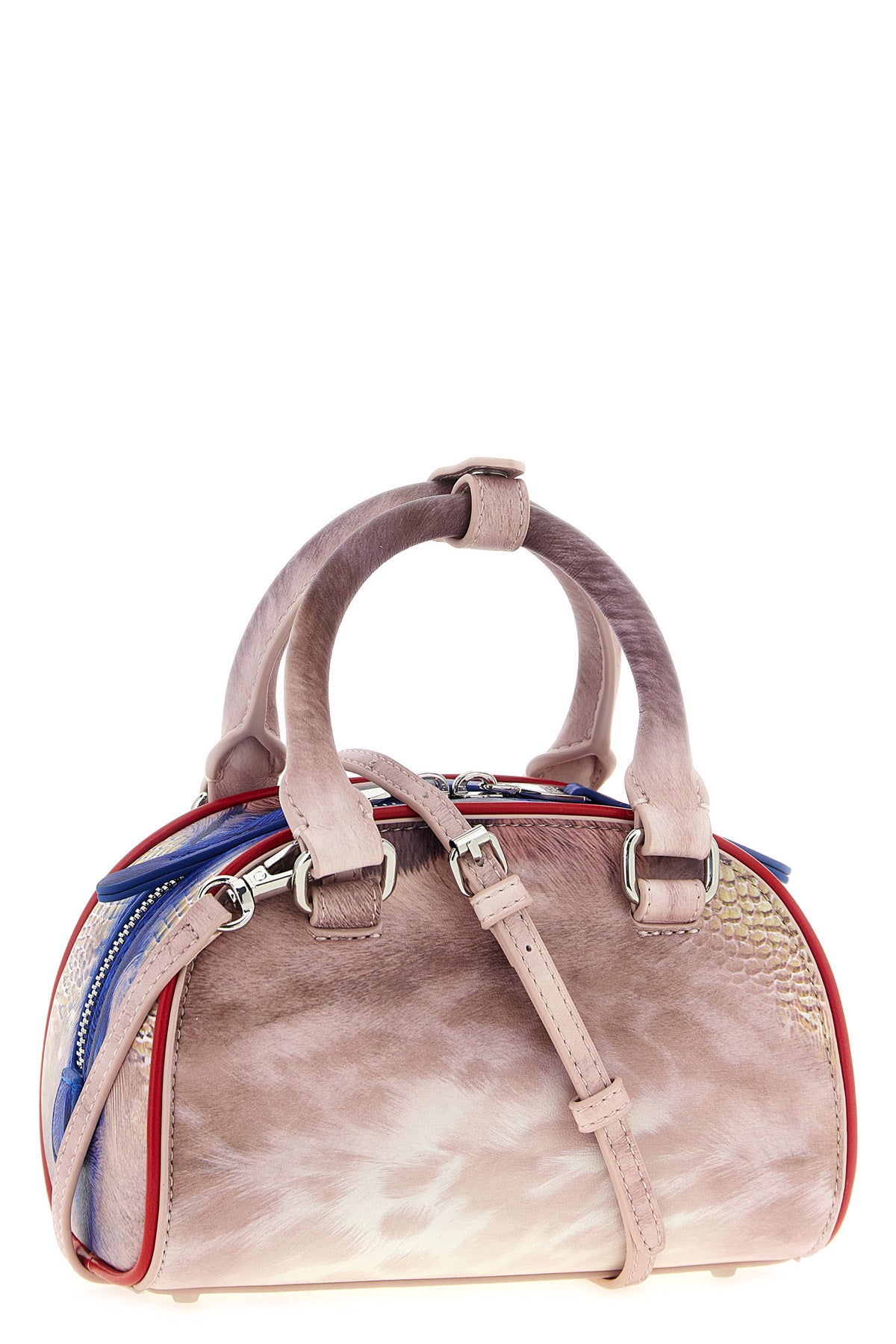 1dr dome mini crossbody bag in animal print leather
