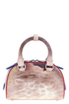 1dr dome mini crossbody bag in animal print leather