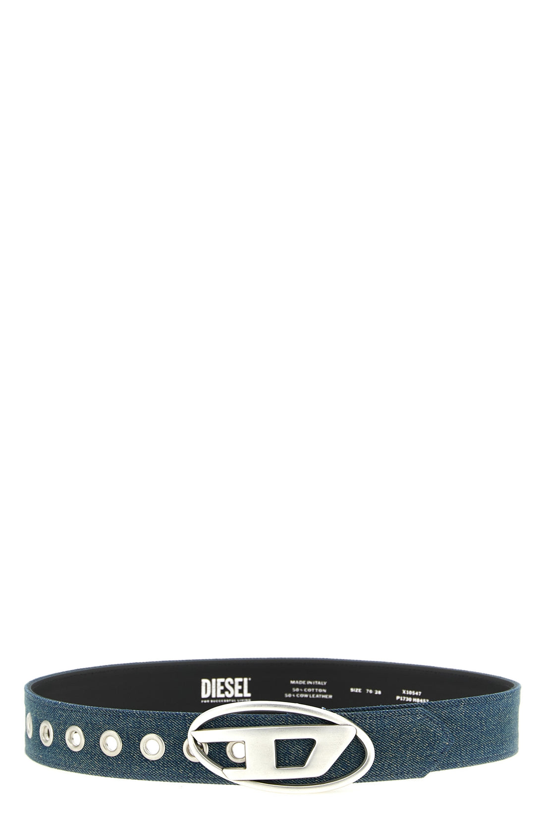 DIESEL 70 cm b-1dr leather belt covered