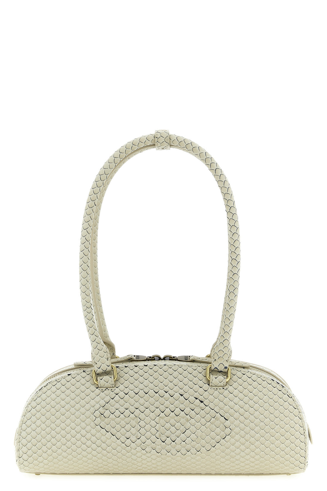 DIESEL OS 1dr dome shoulder bag in taipan snake-effect embossed leather