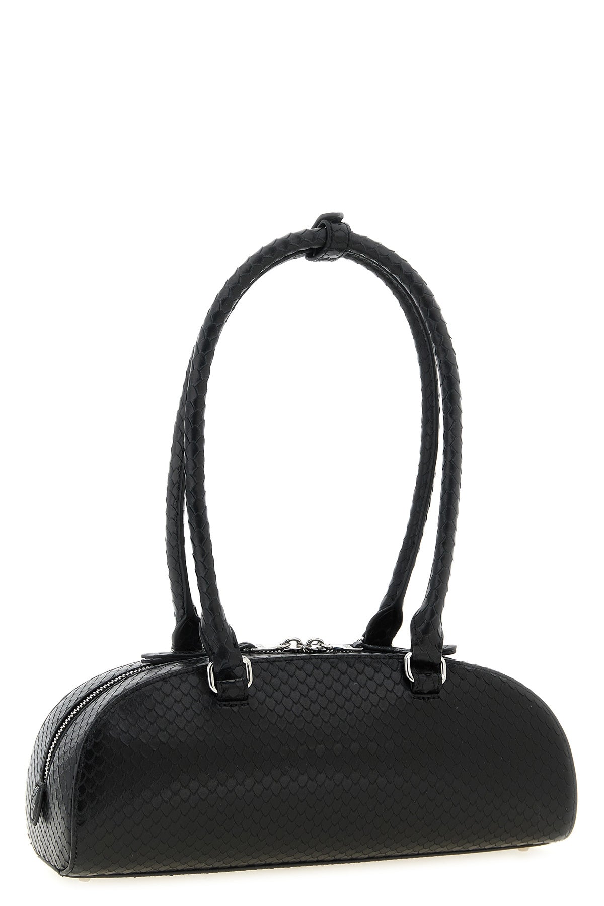 1dr dome shoulder bag in taipan snake-effect embossed leather
