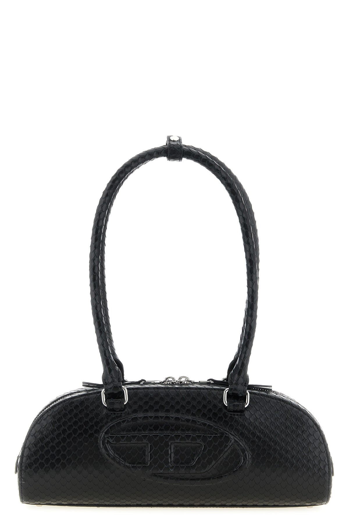 1dr dome shoulder bag in taipan snake-effect embossed leather