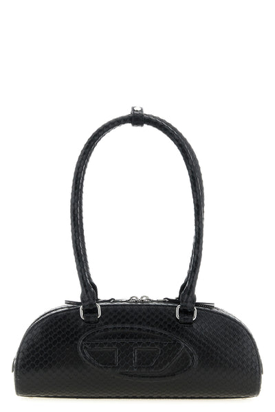 1dr dome shoulder bag in taipan snake-effect embossed leather