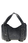 diesels d-one small handbag features a compact structure made of black cotton