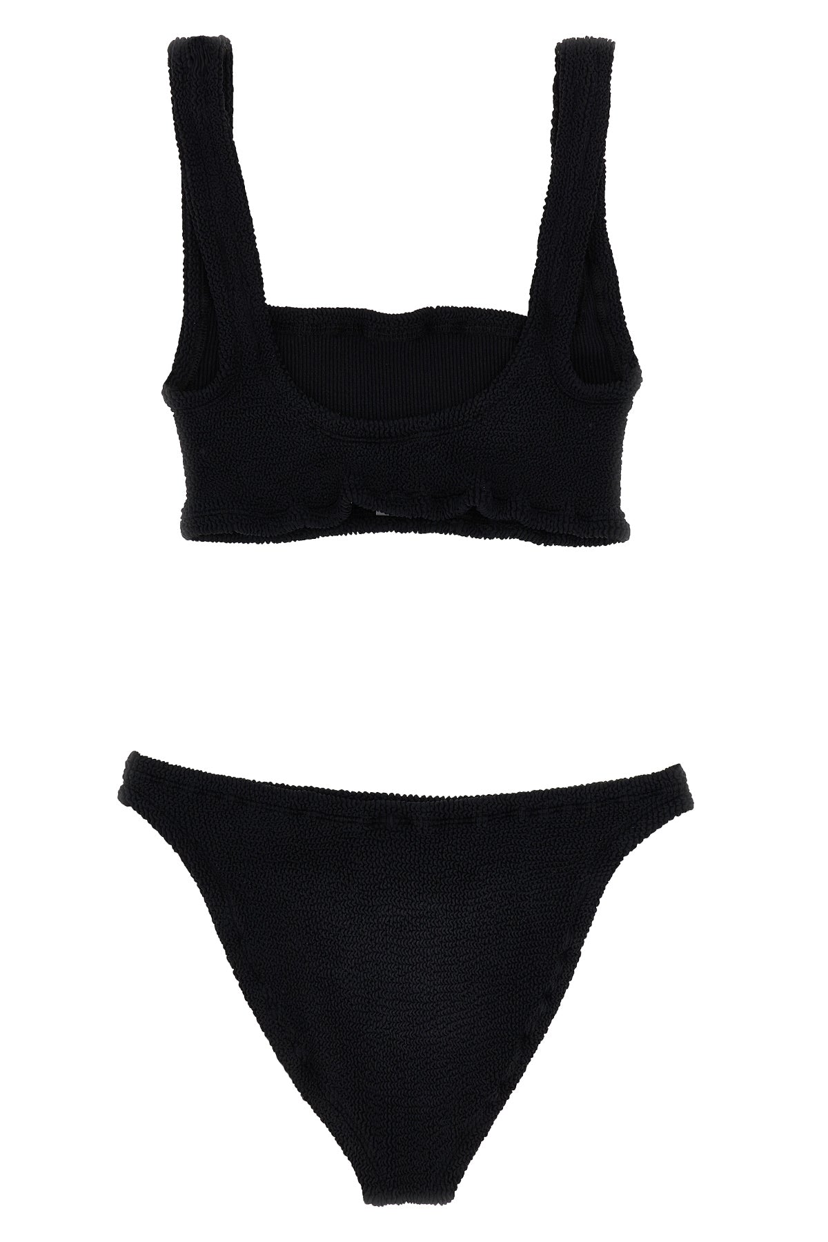 bikini xandra in tessuto seamless crinkle composto da top modello sportivo e s
