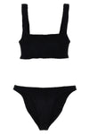 bikini xandra in tessuto seamless crinkle composto da top modello sportivo e s