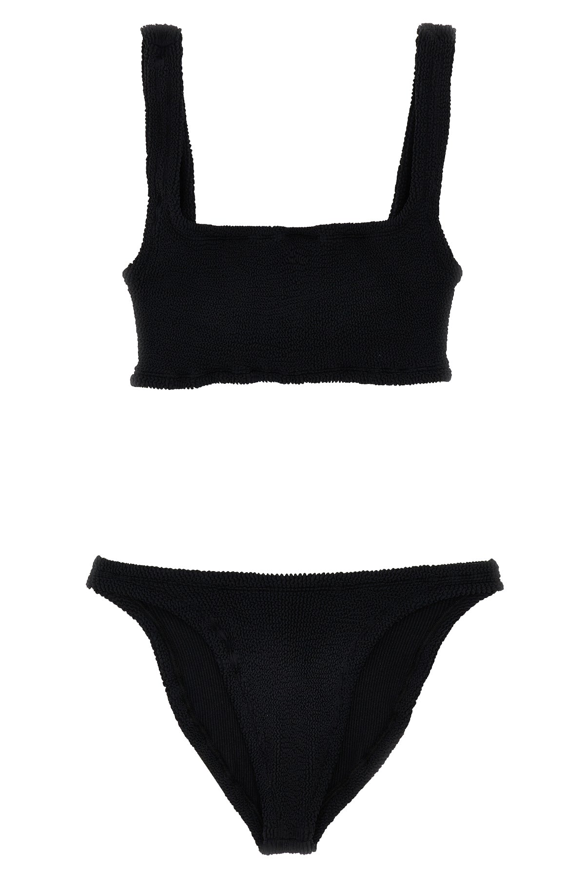 bikini xandra in tessuto seamless crinkle composto da top modello sportivo e s